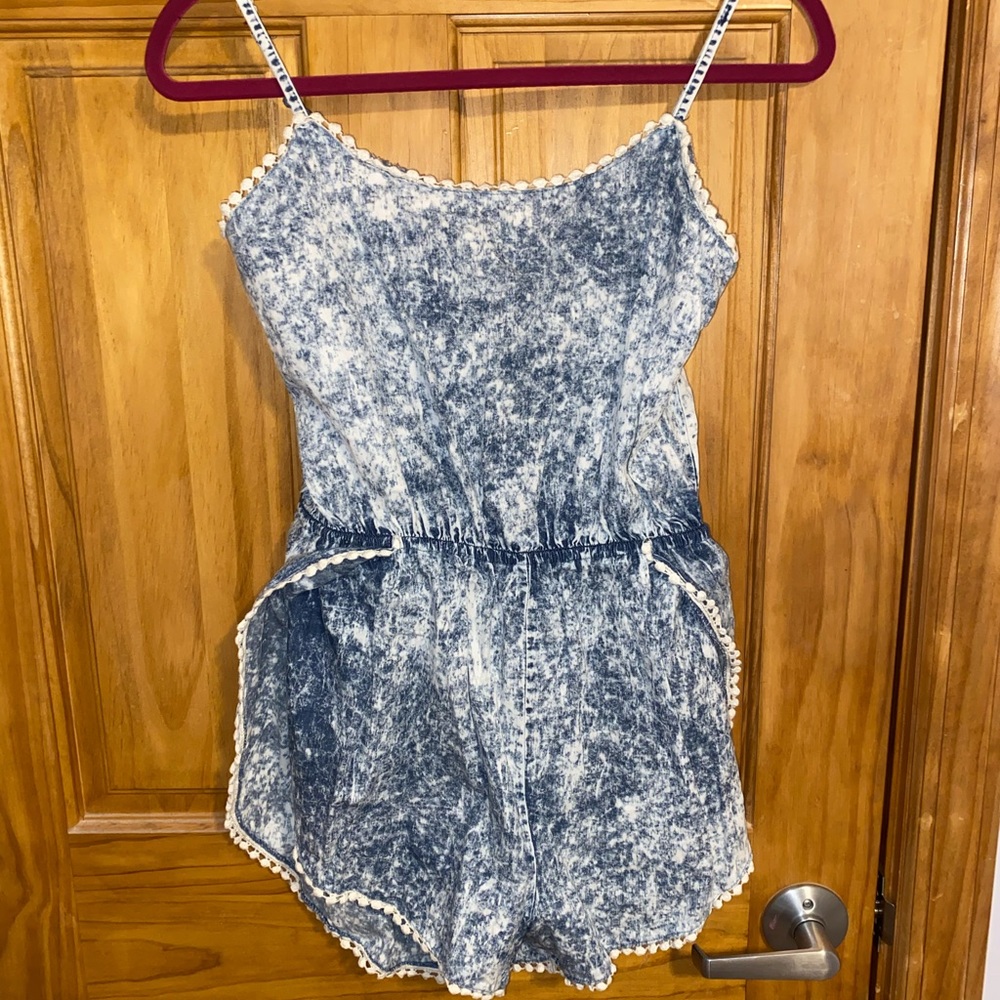 Denim Blue Romper